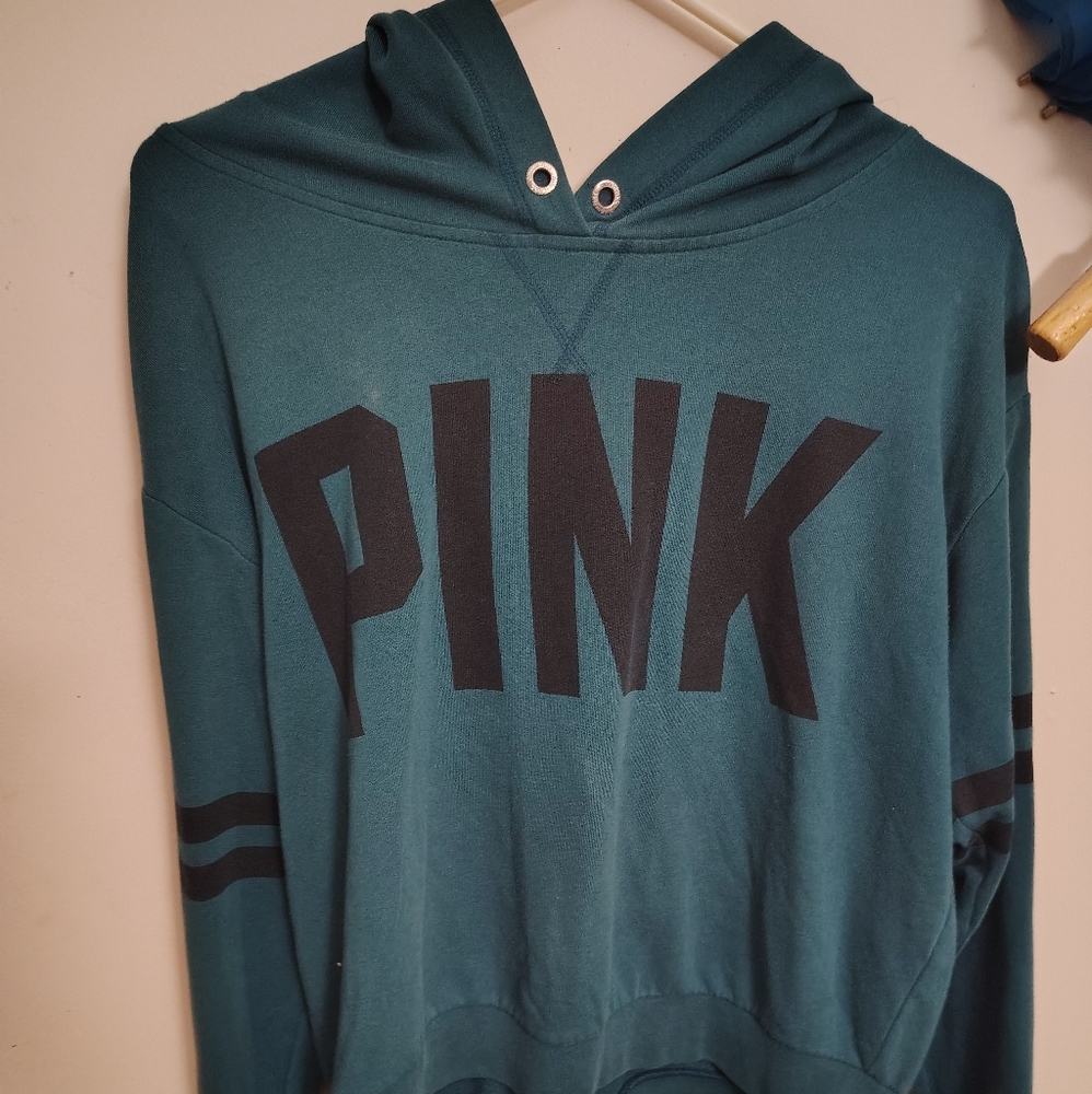 Victoria's secret's Pink green hoodie